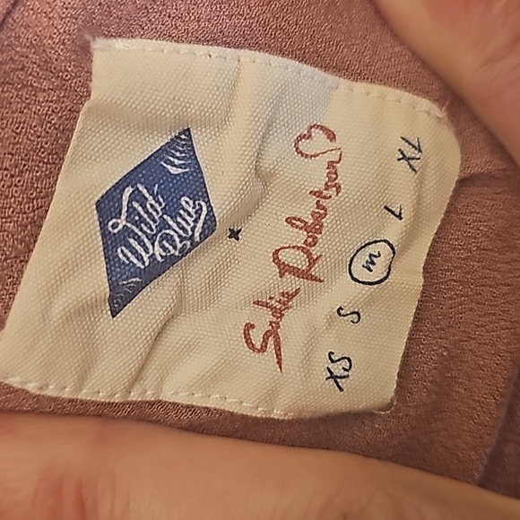 Wild Blue by Sadie Robinson mauve romper medium NWOT - Picture 4 of 4